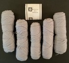 Oriental Rug Designs Co. 5 skeins yarn 2 oz Each Light Grey 100% Virgin Wool New — photo 1