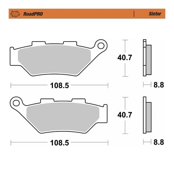 Moto-Master Bremsbelag (FüR: Benelli Leoncino 500 Trail Abs 18-21 Vorne )-image