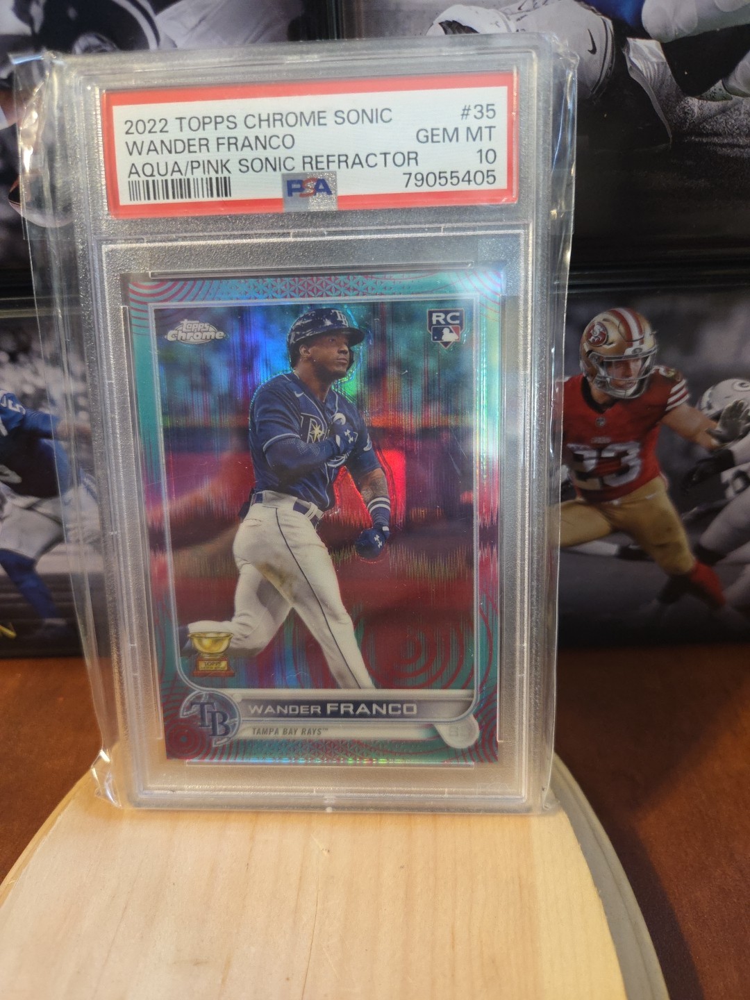 2022 Topps Chrome Wander Franco Aqua/Pink Sonic Refractor RC,/199 PSA 10 🔥🔥