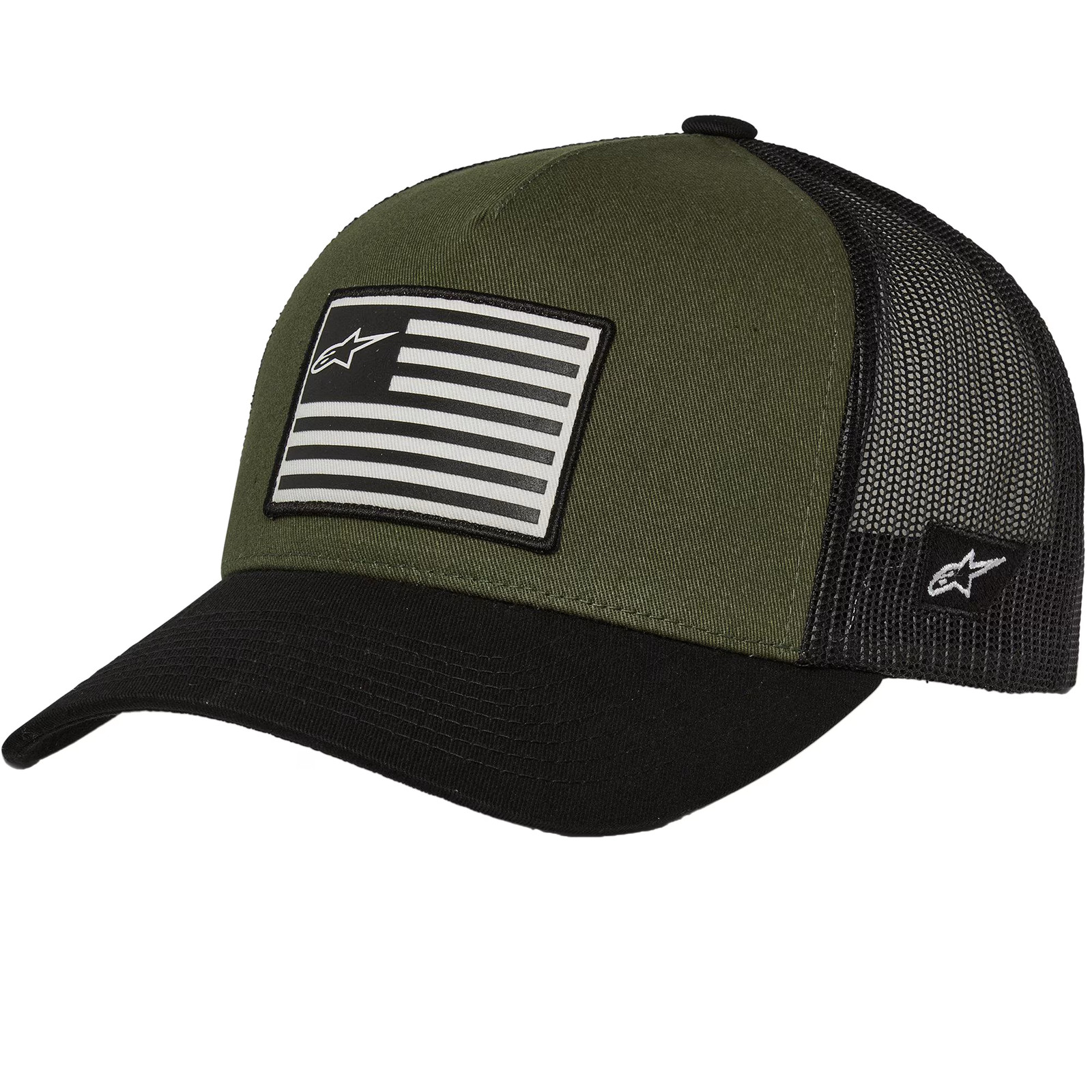 Alpinestars Men's Military Green Flag Snapback Cap - Image 4