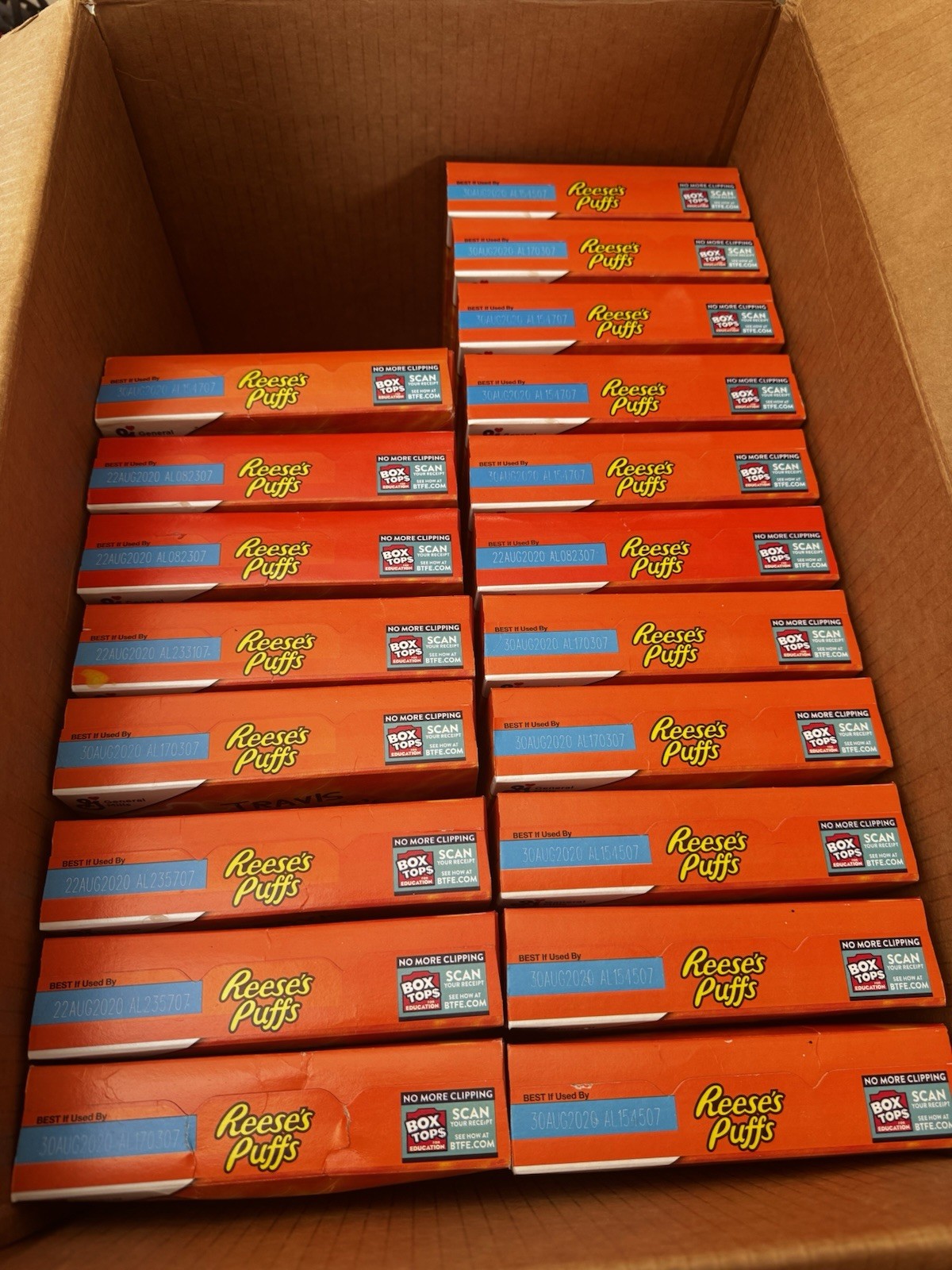 Travis Scott x Reese's Puffs Cereal 11.5 OZ Sealed Boxes Lot of 19 (expired)