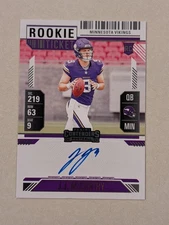 2024 Panini Contenders Rookie Ticket J.J. McCarthy Auto Minnesota Vikings #101