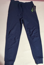 U.S. Polo Assn Men  s Small Blue Fleece Joggers NWT Drawstring Sweatpants