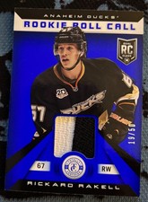 2013-14 Panini Rookie Roll Call Blue Prime 19/50 Rickard Rakell RR-RR