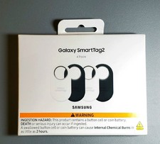 New Samsung Galaxy SmartTag2, 4 Pack, Item Tracking, Black and White