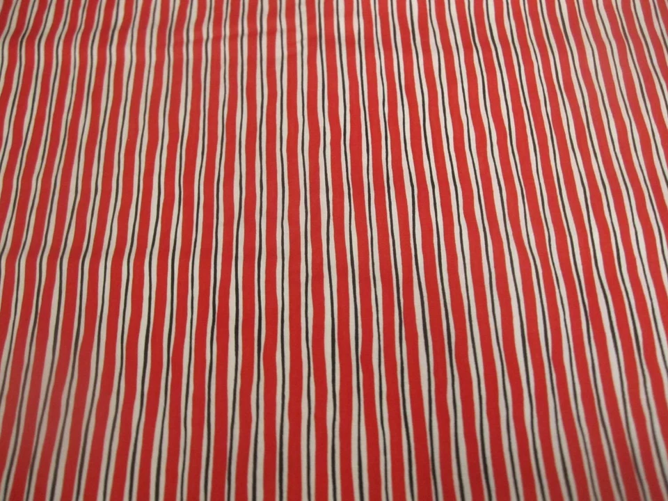 Buggy Brights by Kangaroo & Joey for Moda STripe Red White Black 1yd 21" x 42 - Image 4 of 4