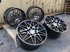 19" BMW 4 Series Brand New 666M Comp style Alloy Wheels x4 NEW SET BLACK POLISH