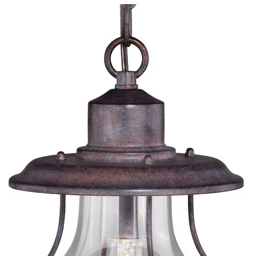 Dockside 1-Light Outdoor Pendant in Coastal and Lantern Style 14.75 Inches Tall - Picture 3 of 5