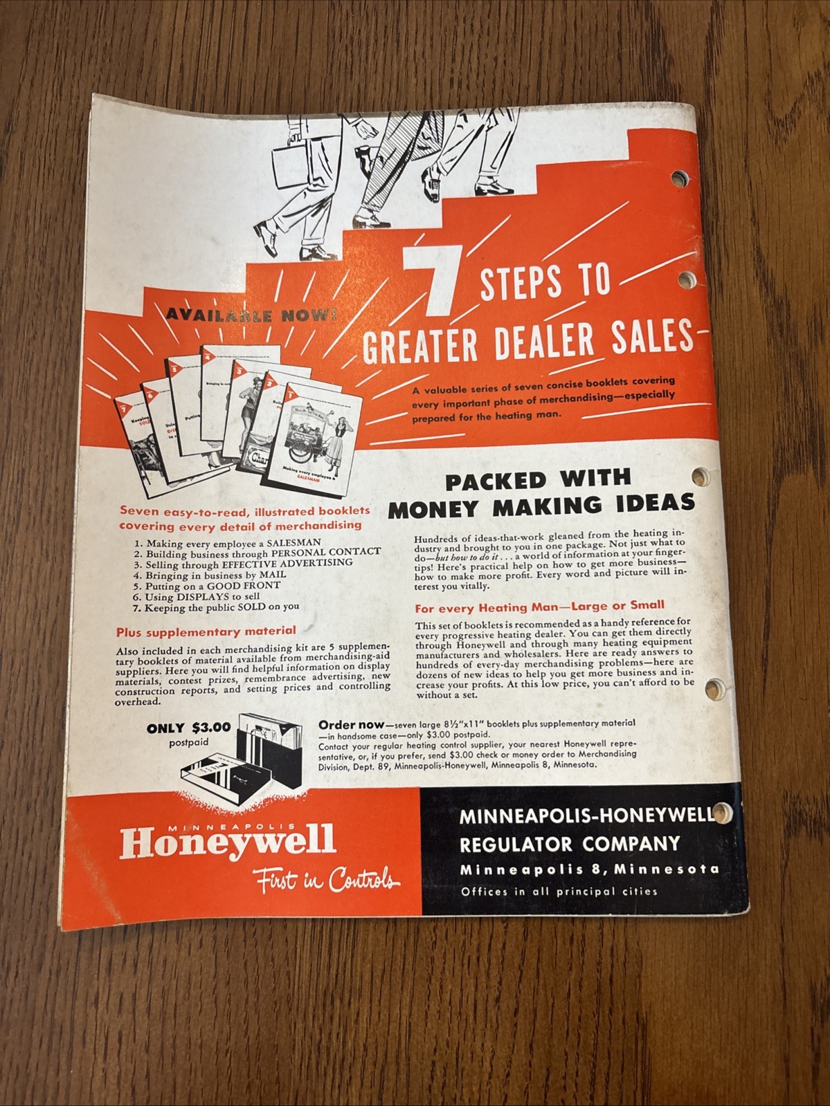 Vintage Honeywell 1952-1953 Catalog Automatic Heating Controls Advertising *READ