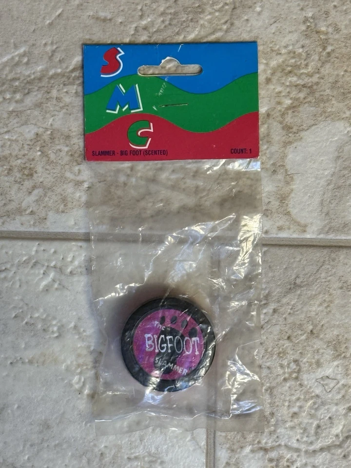 The Bigfoot Vintage 90's Pink Pogs Slammer Thick Plastic & Rubber New - Image 2 of 4