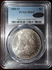 1885 O Morgan Silver Dollar PCGS MS-64