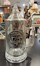 Yuengling Beer 175th Anniversary Glass with Pewter Germany Lidded Stein
