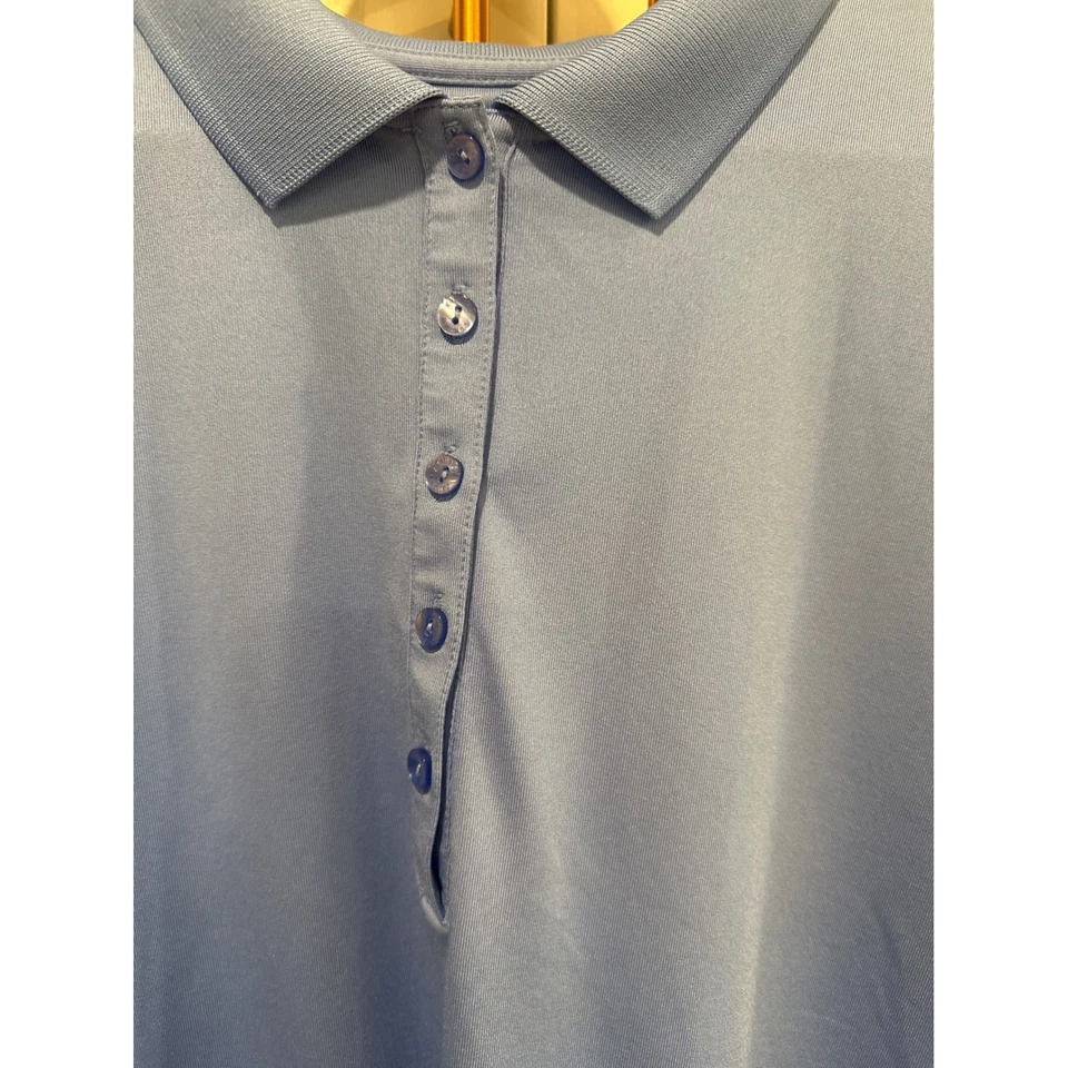 Callaway Women's Golf Polo Shirt Blue XXL Opti-Dri Performance Short Sleeve - Imagem 2 de 4