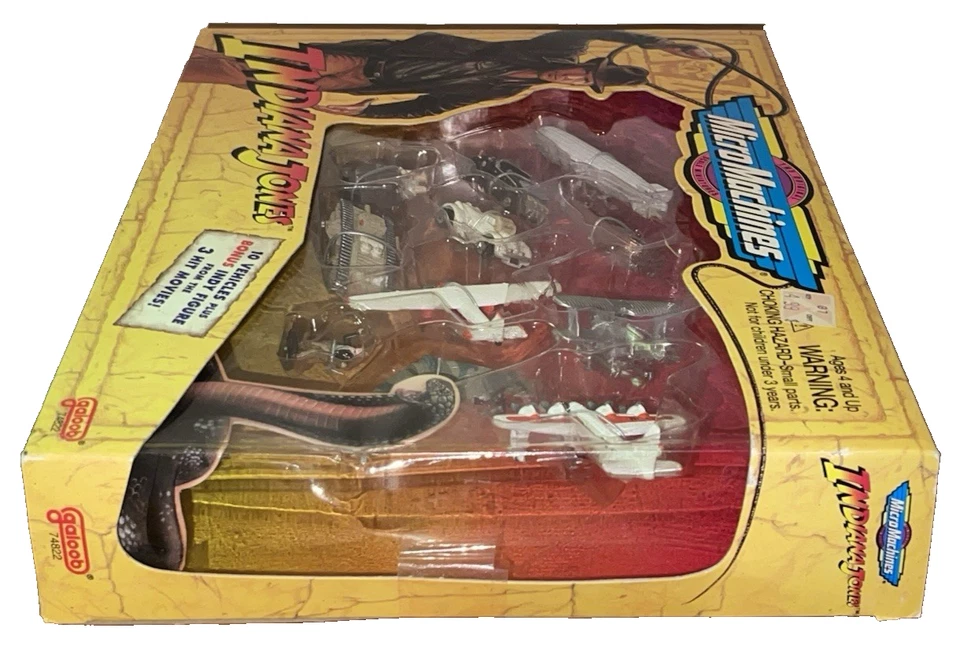 INDIANA JONES MICRO MACHINES~1995~ 10 VEHICLES~INDY FIGURE~GALOOB #74822~RAIDERS - Image 3 of 4