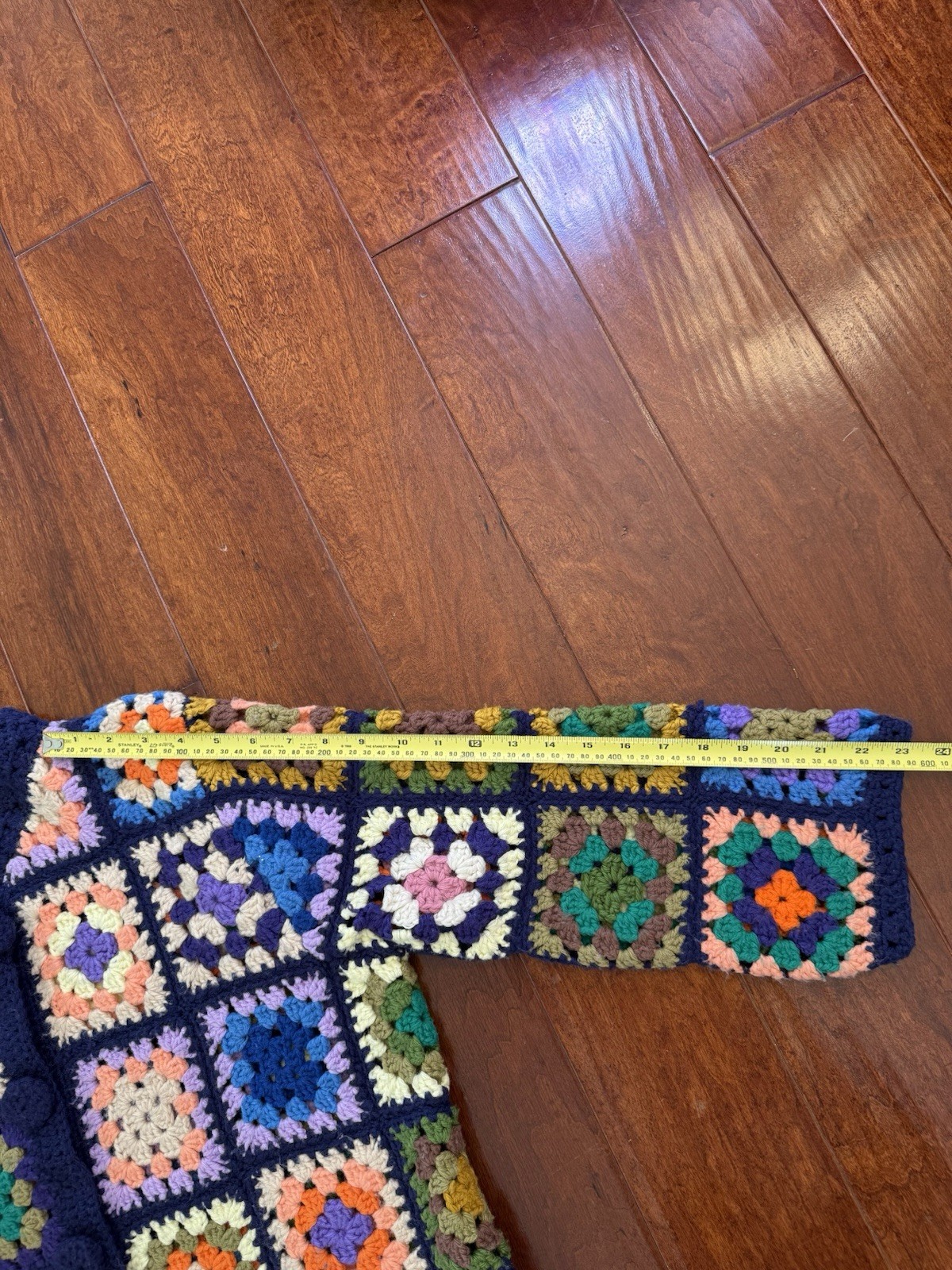 Granny Square Afghan Patchwork  Cardigan, Handmad… - image 12