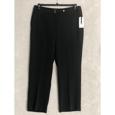 Nine West Dress Pants Wide Leg Black Women's Size 16 NEW