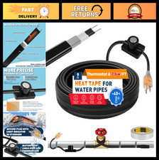 100FT Self-Regulating Heat Tape for Pipe Freeze Protection, Waterproof Heating C