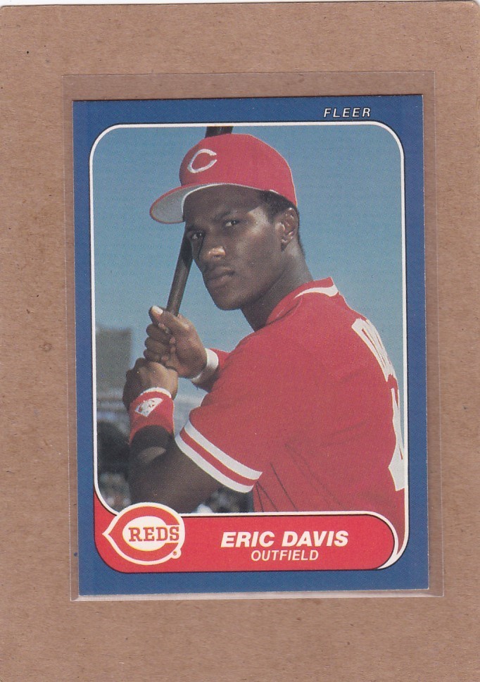 1986 FLEER BASEBALL ERIC DAVIS #175 REDS NMMT *E6770