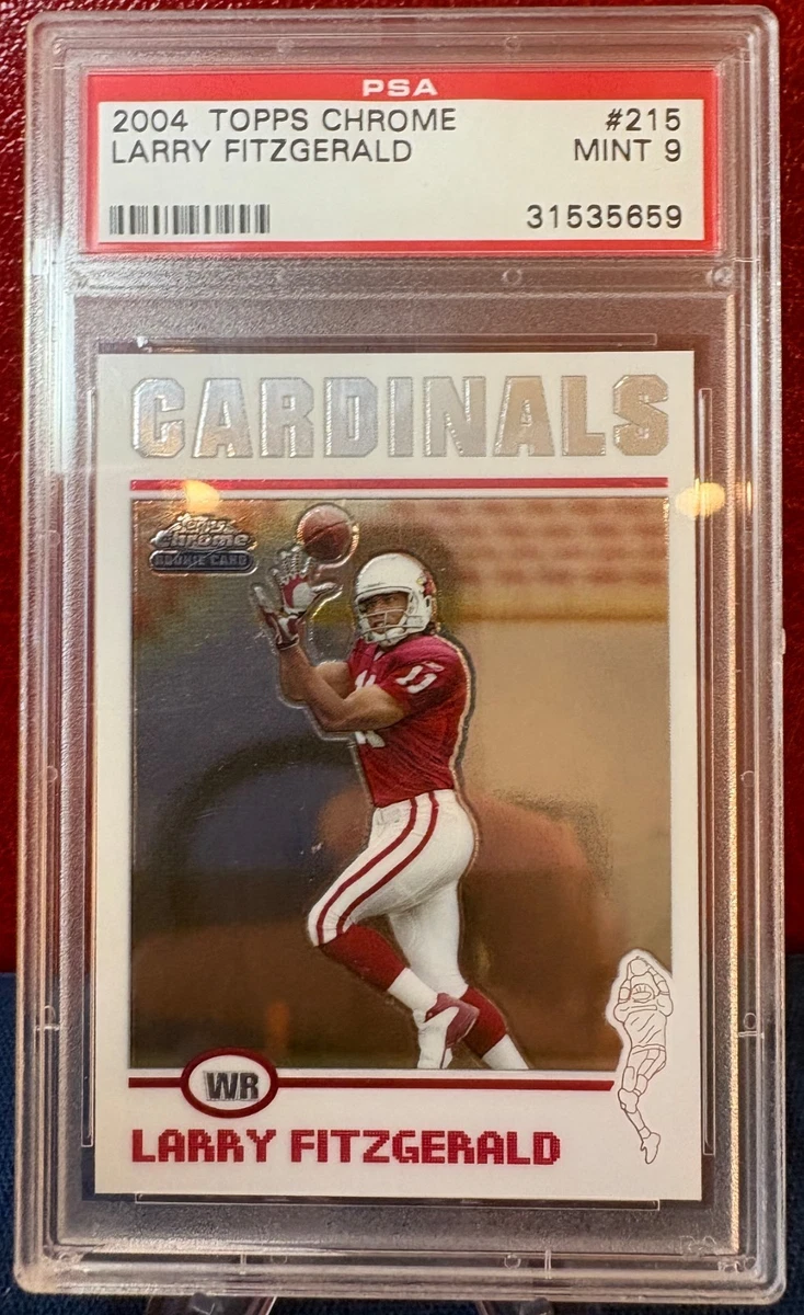 Carte Collection Larry Fitzgerald Cardinals, 2004 Donruss Rookies & Stars, Player-Worn, /100, PSA Non Gradé