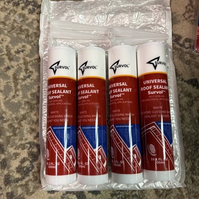 Survol RV Roof Sealant Self-Leveling 4-Pack White 