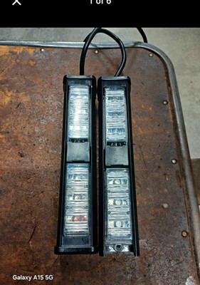 2 in 1 Emergency Strobe Traffic Advisor Light Bar Amber White Warning Hazard