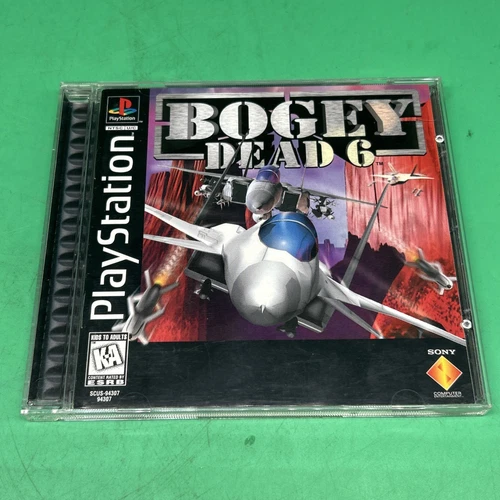 Bogey: Dead 6 (Sony PlayStation 1, 1996) Complete With Manual Tested Works #DK