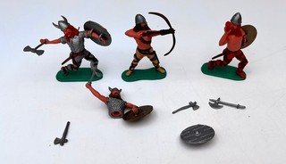 Bundle of TIMPO Toys Vikings Vikings Figures 1970 Vintage