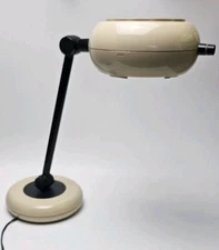 MCM 70s Park Sherman Tan Beige Adjustable Desk Reading Office Lamp Retro Minimal
