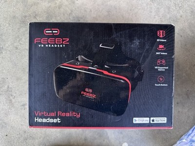 Feebz VR Headset Black 3D 360° Videos Touch Button Smartphone VR Supported