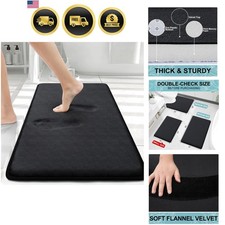 Memory Foam Bath Mat 30x20, Extra Soft and Absorbent Bathroom Mats, Non Slip ...