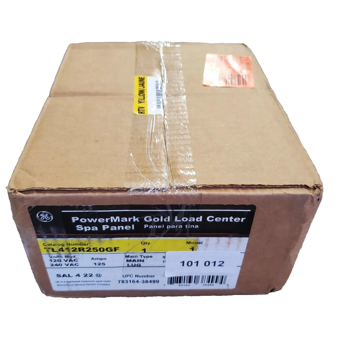 GE Electrical Panel & Distribution Boards 125 A Maximum Amperage 1