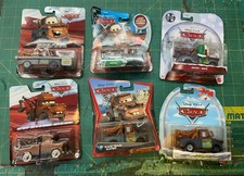 DISNEY PIXAR CARS MATER 1:55 SCALE LOT Of 6 Mattel, Unopened 