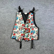 Vintage Looney Tunes 1994 Vest Boys One Size Multicolor Christmas Bugs Bunny Taz
