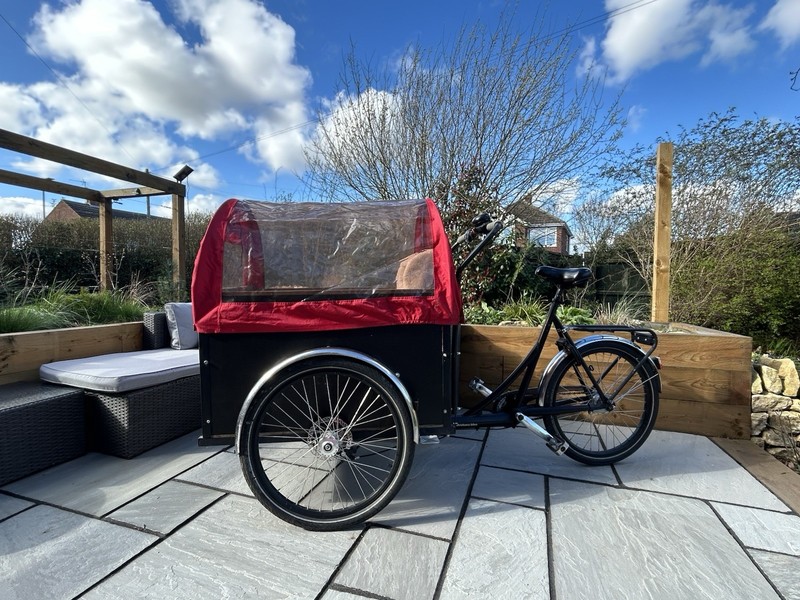 Christiania Cargo bike straight box, Prairie Rain cover, 7Speed, exc condition