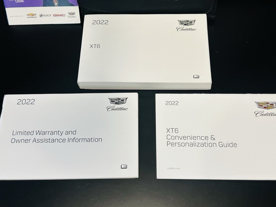 2022 Cadillac XT6 Factory Owners Manual Set & Case *OEM* Genuine OEM | eBay