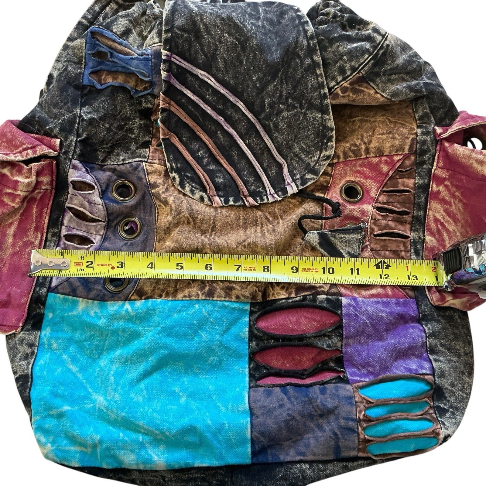 Rising International Patchwork Stonewashed Drawst… - image 3