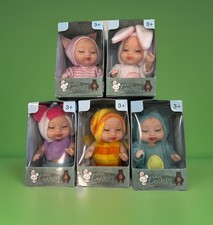 5 PCS 4.3  Inch Jointed Fully Posable Mini Reborn BABY DOLL SET Realistic NEW