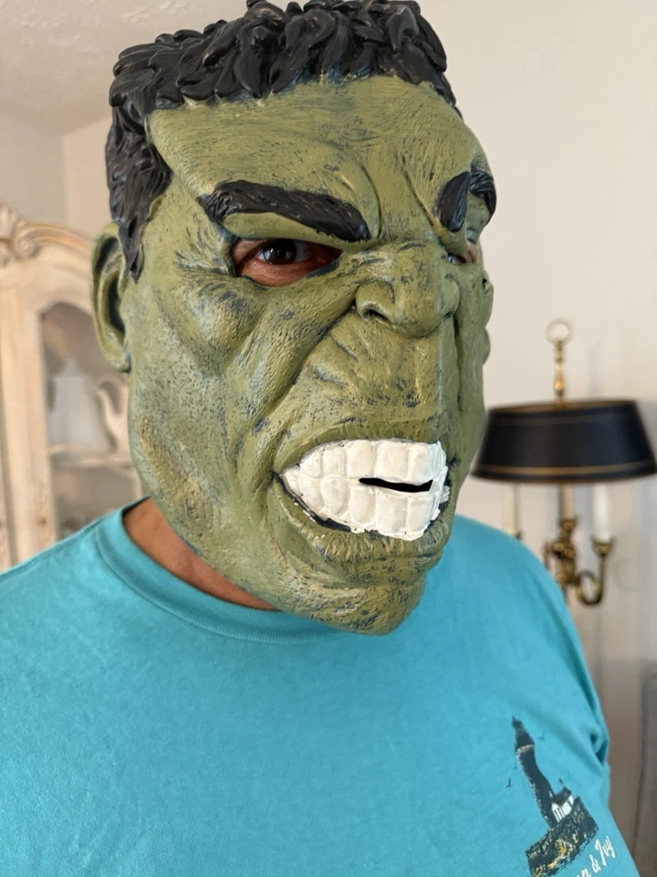 Incredible Hulk Latex Mask Adult Marvel 2015 - Image 2 of 3