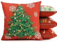 Homar Christmas Theme Decorations Cotton Linen Pillowcase Throw Pillow Case For Homar Christmas Theme Decorations Cotton Linen Pillowcase Throw Pillow Case For