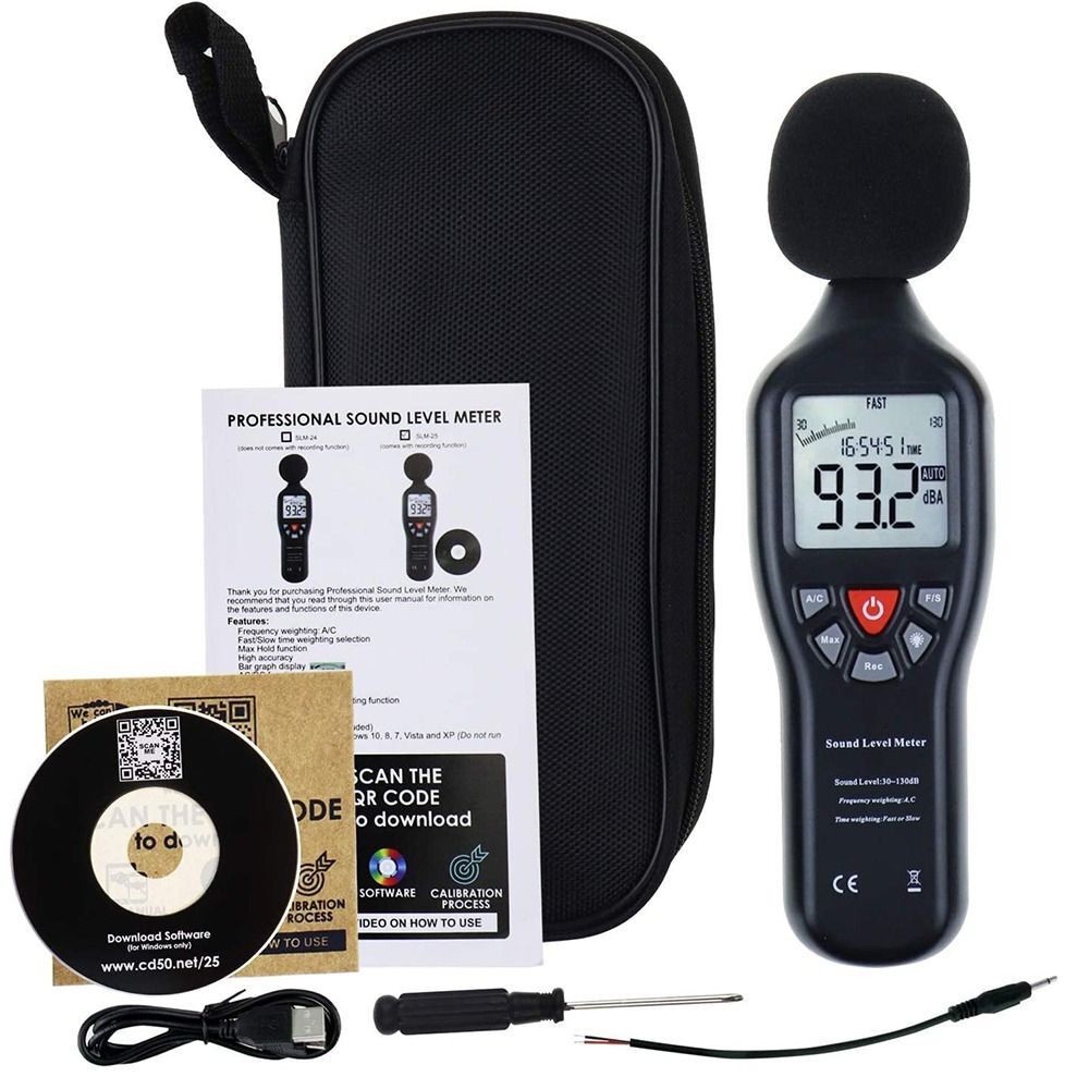 30dB to130dB Decibel Meter Audio Noise Measure Device Noisy Neighbor eBay