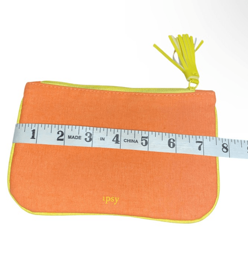 Bolso Ipsy Glam naranja y amarillo agosto 2018 - Imagen 3 de 5