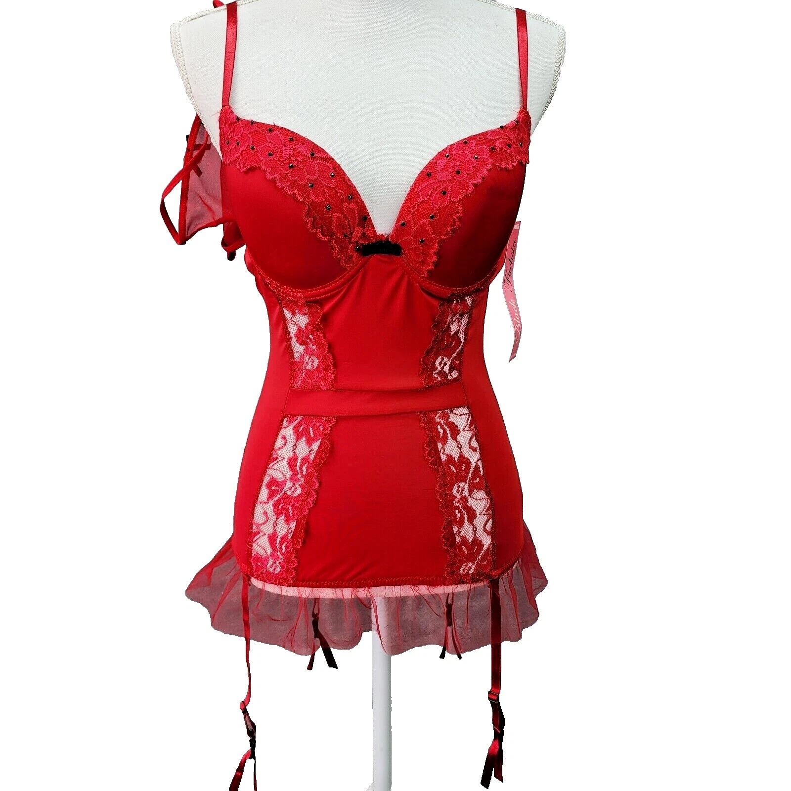 PINK Poliéster Negro Talla de ropa interior y de dormir para De mujer