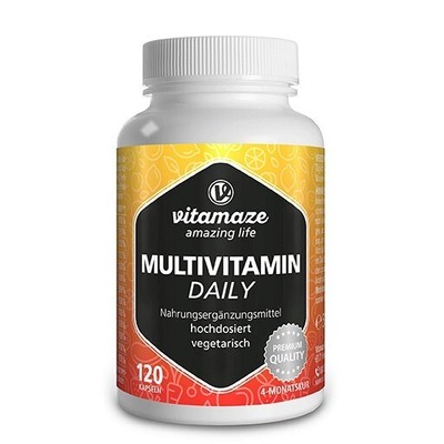 MULTIVITAMIN DAILY ohne Jod vegetarisch Kapseln 120 St PZN 16018551