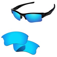 Lenslog Ice Blue Mirror Polarized Replacement LensesFor-Oakley Flak Jacket XLJ