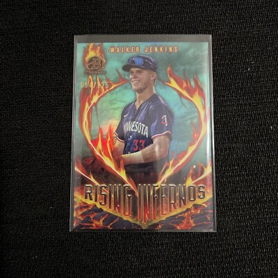 2024 Bowman Chrome Walker Jenkins Rising Infernos SSP Aqua Refractor RI-14 /125