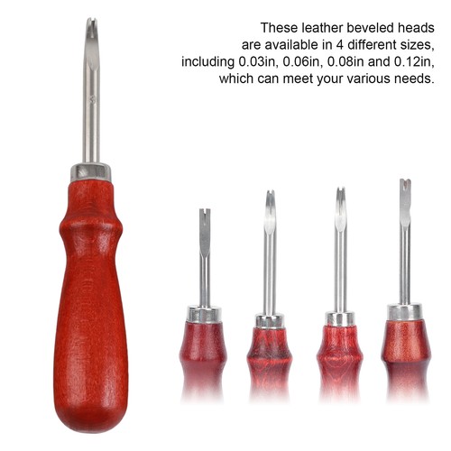 Kit de recorte profesional de borde de cuero de 4 piezas para corte de cuero hágalo usted mismo - Imagen 15 de 24