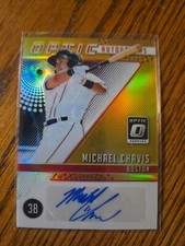 Michael Chavis Auto -2018 Donruss Optic Autographs Gold Prizm #/10 OA-MC