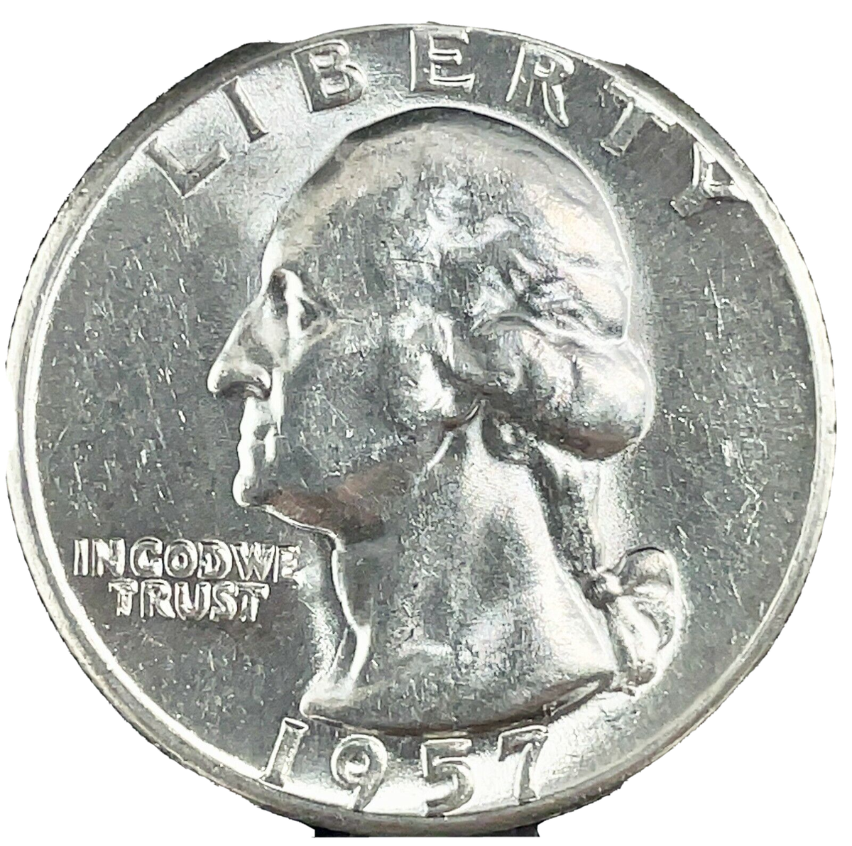 1957 Type B Reverse FS-901 Washington Silver Quarter 25c