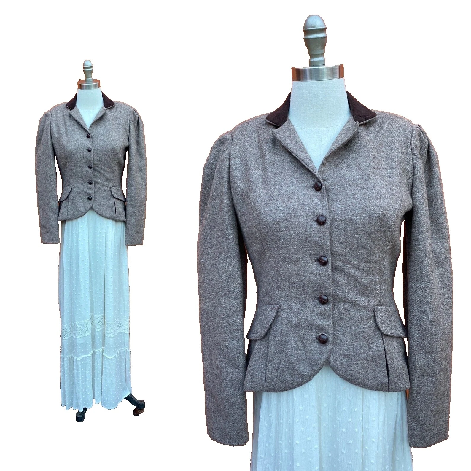 Викторианские 1970-е винтажные пальто, куртки и жилеты для женщин