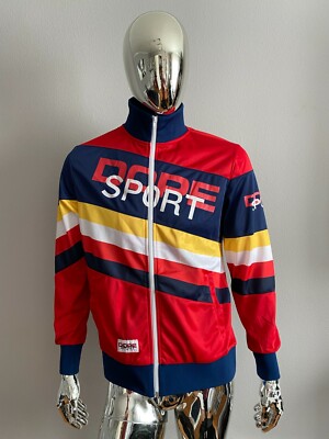 Dope Sport Men s Red Color Graphic Track Jacket Size S